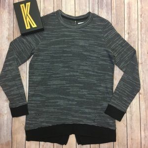 LOU & GREY Zippered Sweater Top Size Small